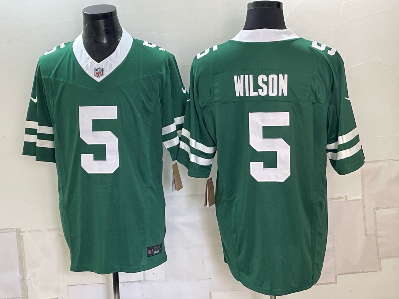 Men New York Jets #5 Wilson green 2026 Nike NFL jersey 102300